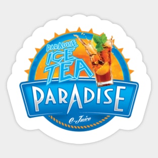 Paradise Ice Tea Ejuice Sticker